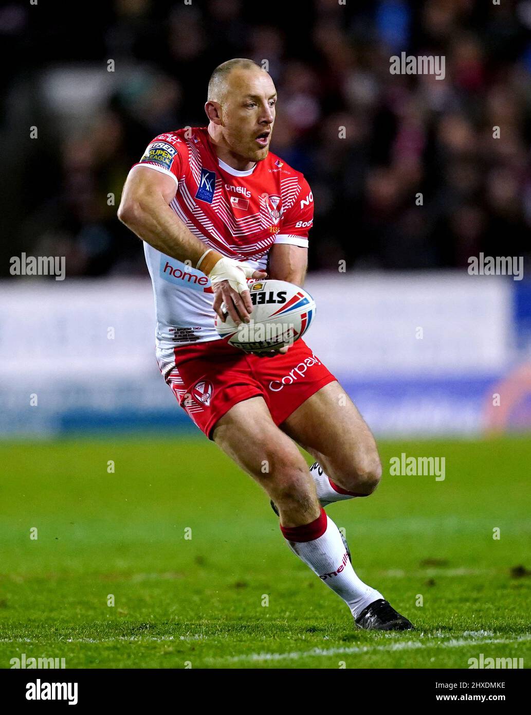 St Helens' James Roby während des Betfred Super League-Spiels im total Wicked Stadium, St. Helens. Bilddatum: Freitag, 11. März 2022. Stockfoto