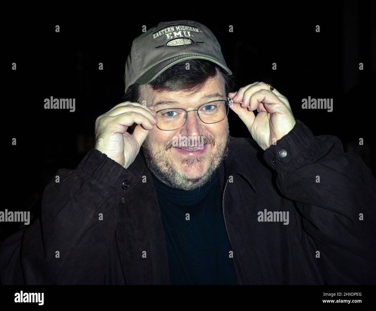 Der Oscar-prämierte Regisseur und Autor Michael Moore hielt am 11.. November im Rahmen seiner Brirtish-Promo-Tour zwei ausverkaufte Vorträge im Londoner Palladium Stockfoto