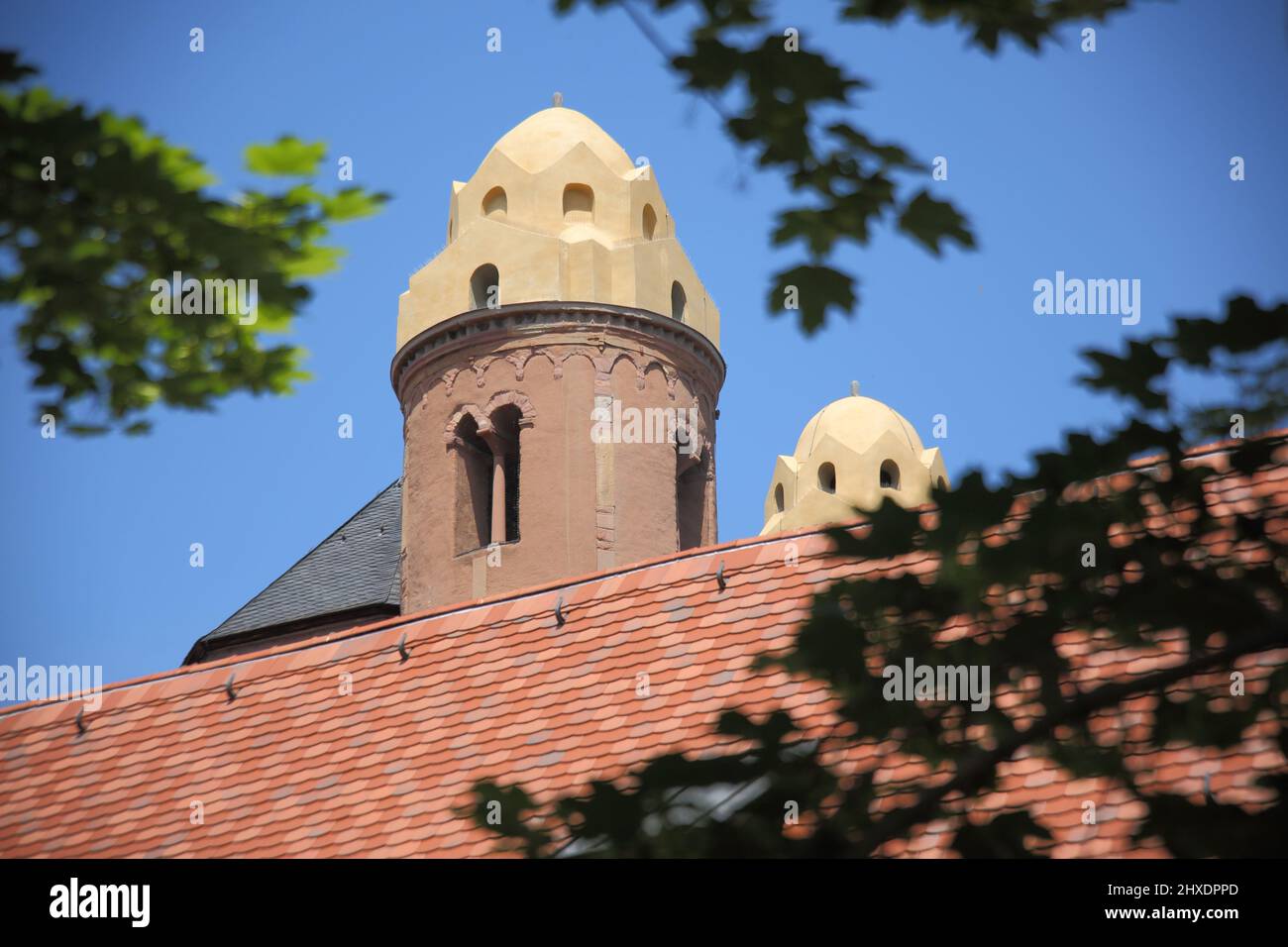 St. Paulus erhebt sich aus dem Dominikanerkloster in Worms, Rheinland-Pfalz, Deutschland Stockfoto