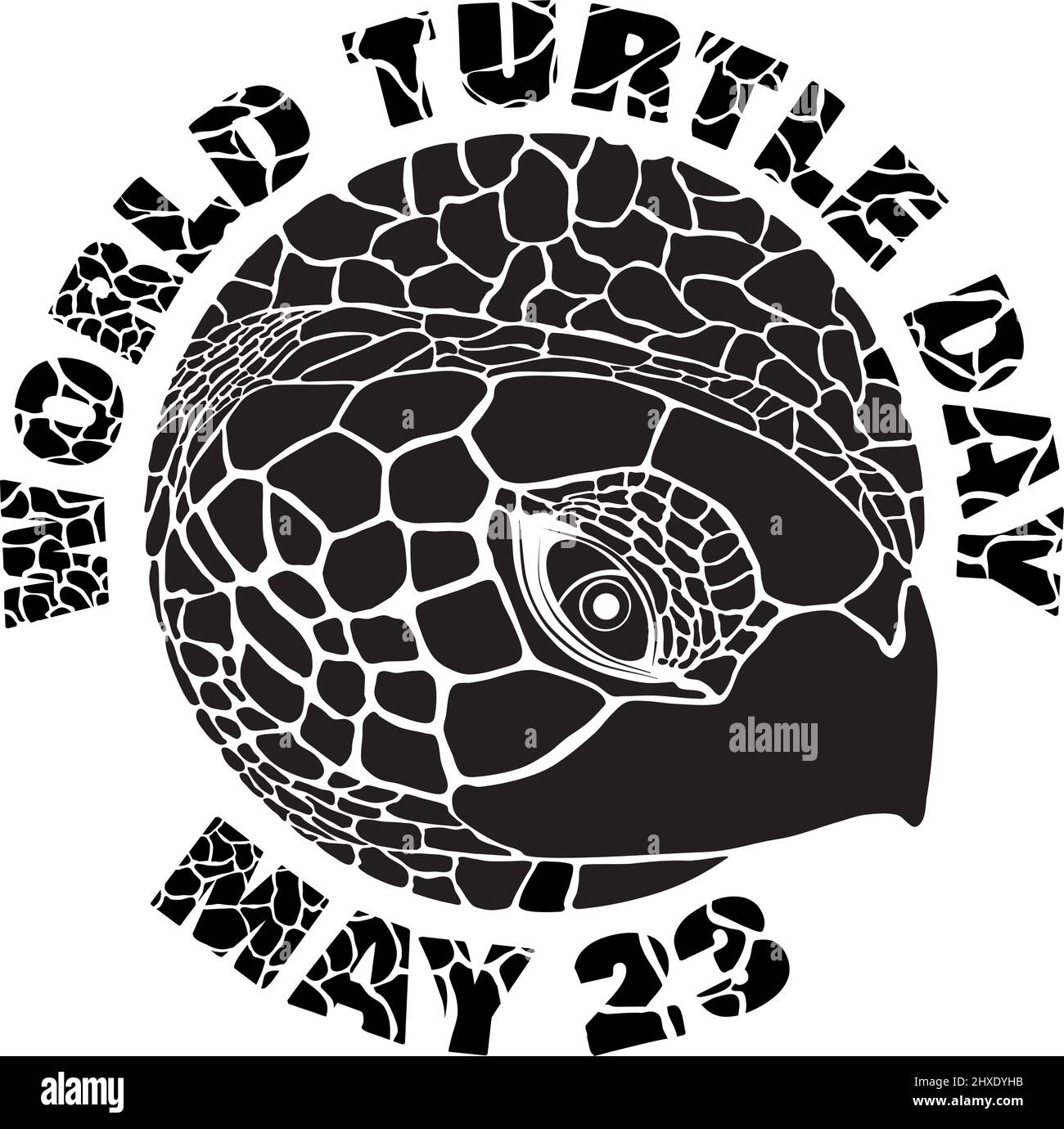 Welttag der Schildkröte Stock Vektor