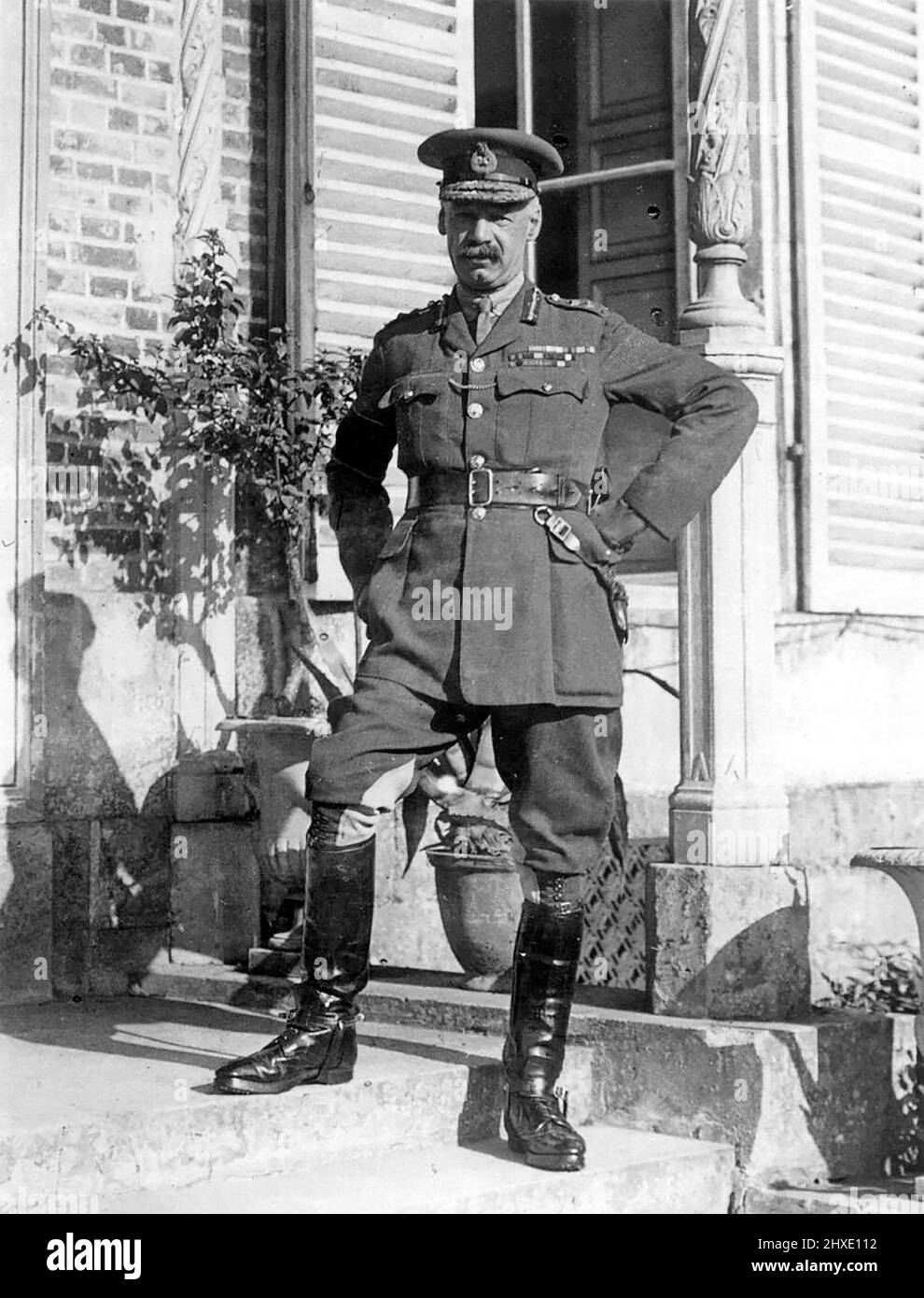 Britischen Armee, General Henry Rawlinson an seinem Vierten Armee Hauptquartier in Querrieu Chateau. Stockfoto