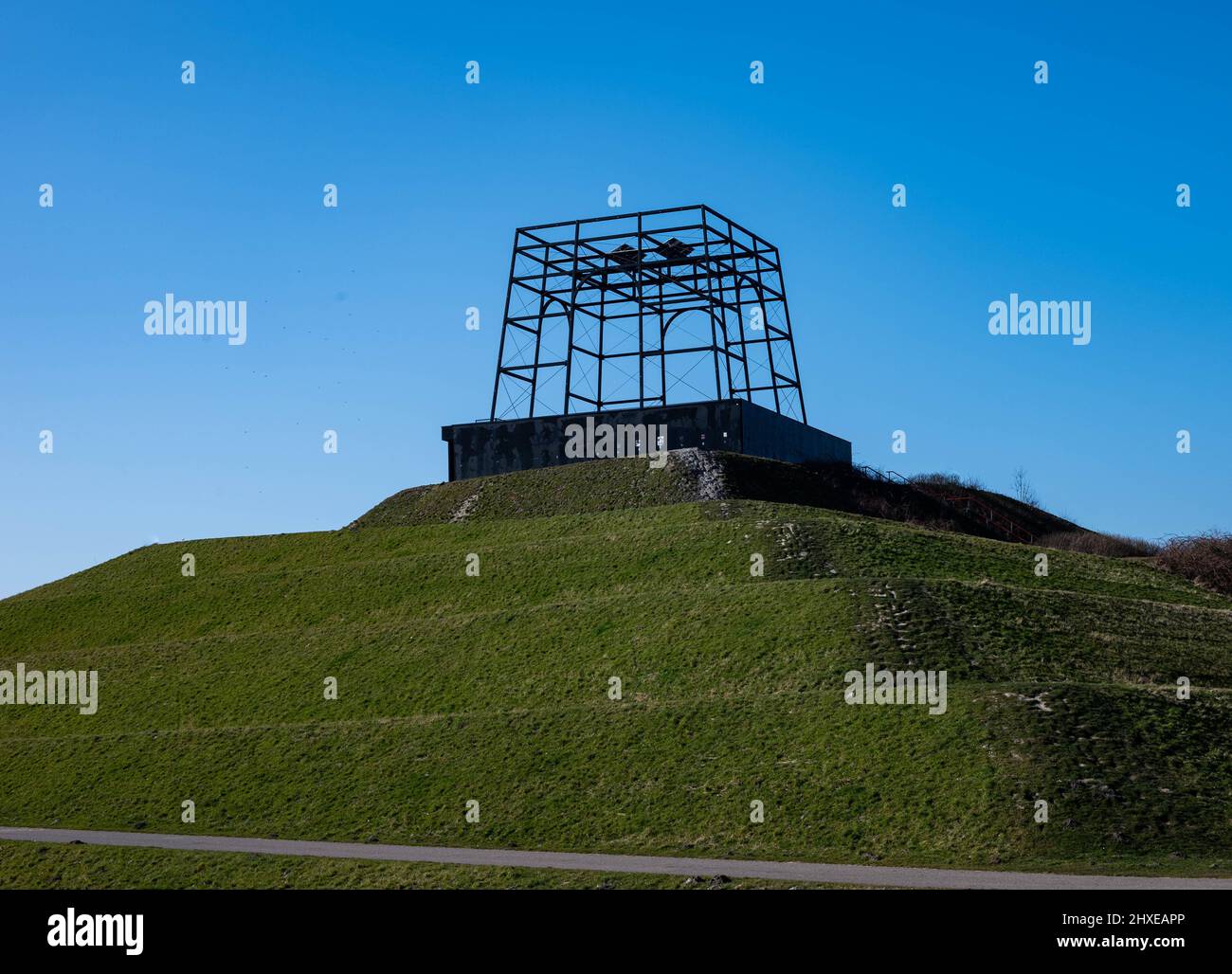 Große Spotter Hügel in einem Park namens Groene Weelde in Vijfhuizen Hoofddorp den Niederlanden Europa Stockfoto