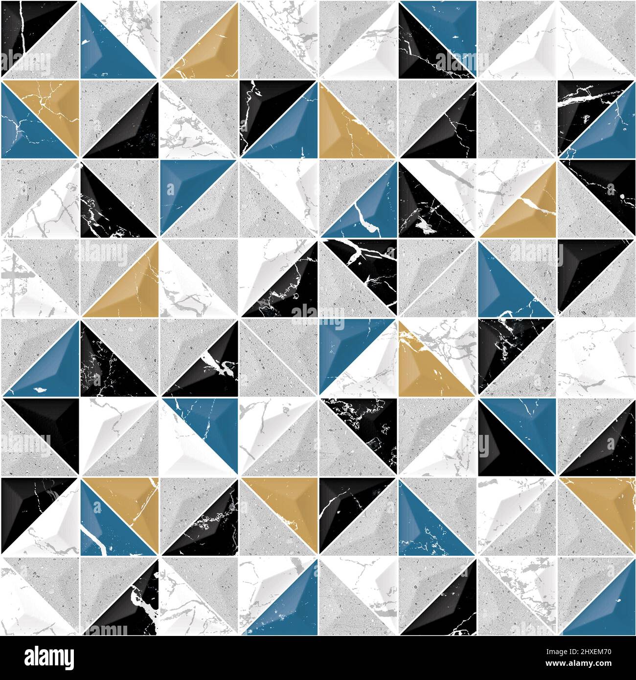 Digitale Wandfliesen Dekor für Zuhause, Keramische Fliesen Design, nahtlose bunte Patchwork im indischen Stil, Tapete, Linoleum, Textil, Web-Seite Hintergrund Stockfoto