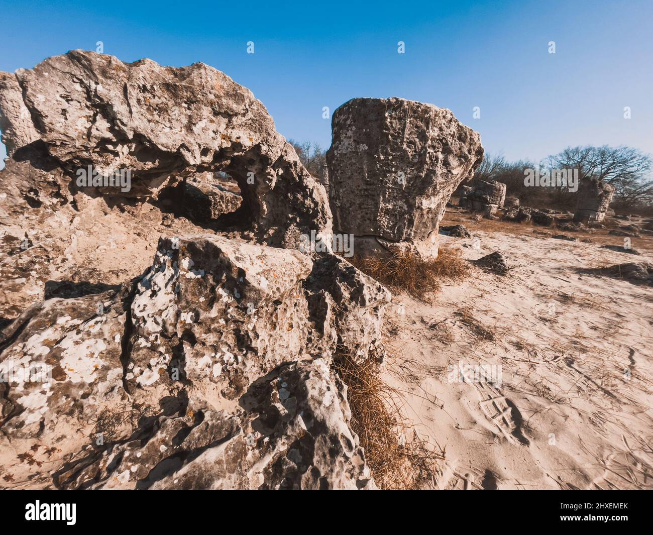 Ein einzigartiger Ort in Varna, Bulgarien. Stockfoto