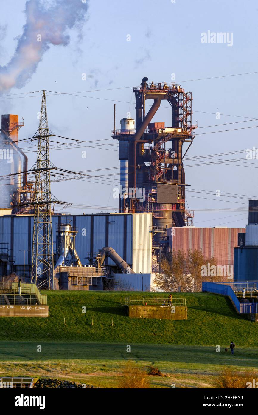 Thyssenkrupp Steel Europe AG Hochofen Stockfoto