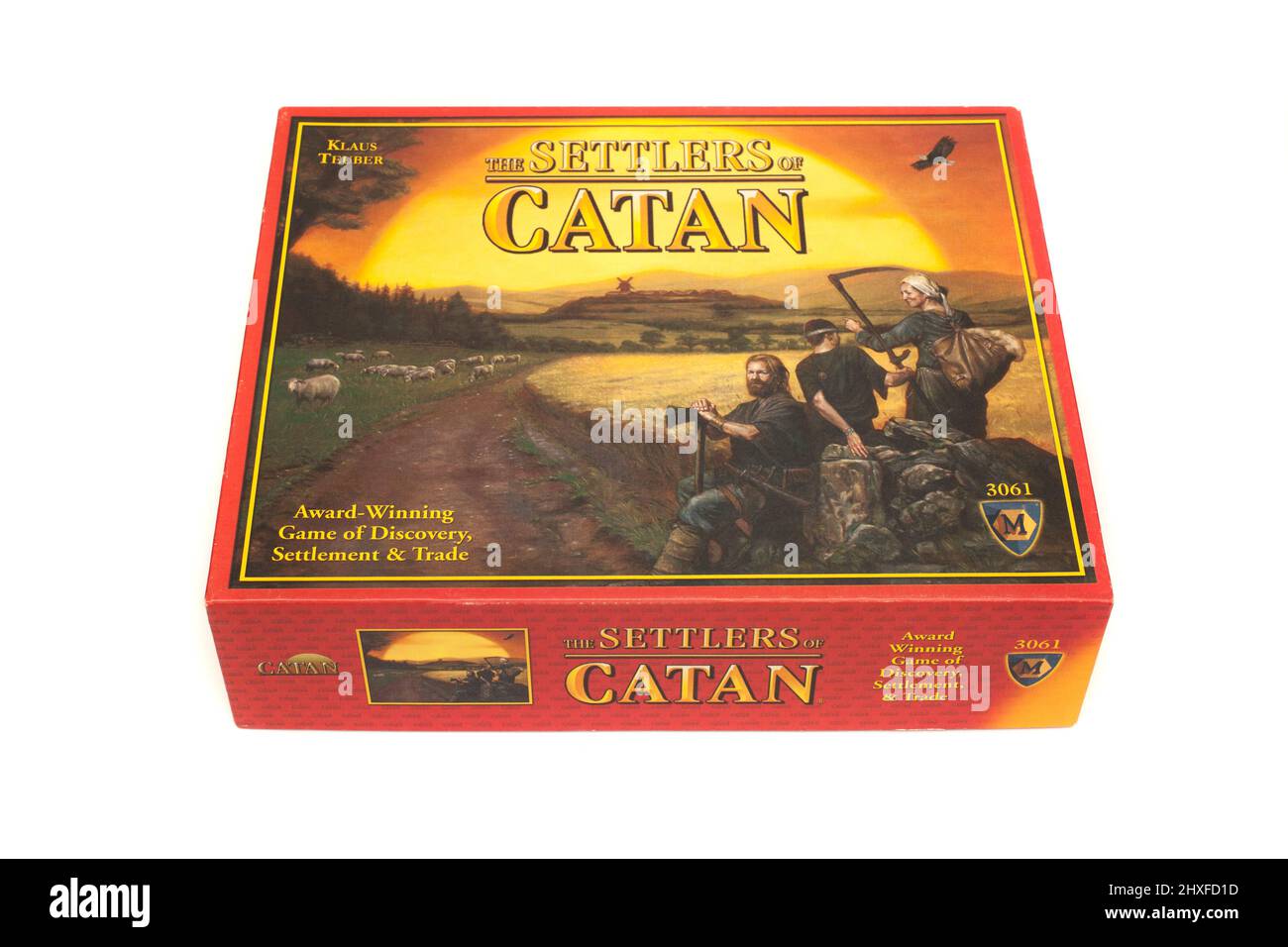 Das Brettspiel, die Siedler von Catan Stockfoto