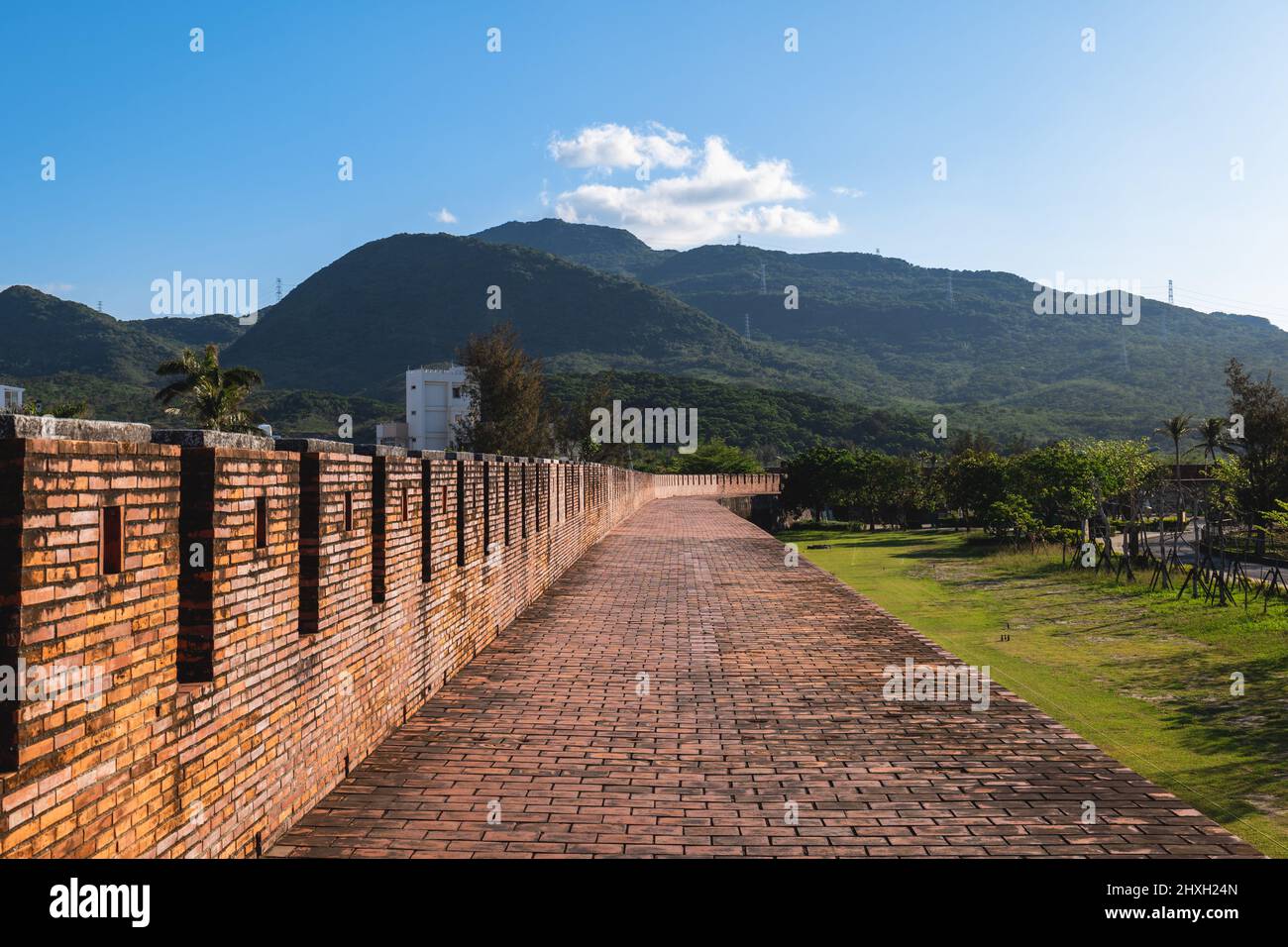 Alte Stadtmauer von Hengchun in der Stadt Hengchun, Bezirk pingtung, taiwan Stockfoto