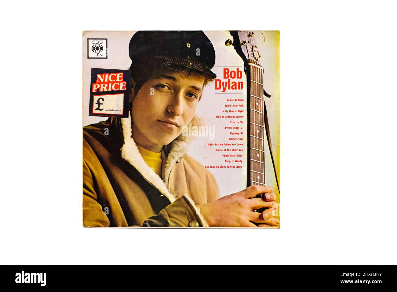 Bob Dylan Vinyl LP-Plattencover Stockfoto