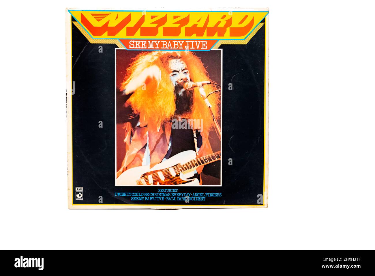 My Baby Jive von Wizzard Vinyl-LP-Cover mit dem Musiker Roy Wood Stockfoto