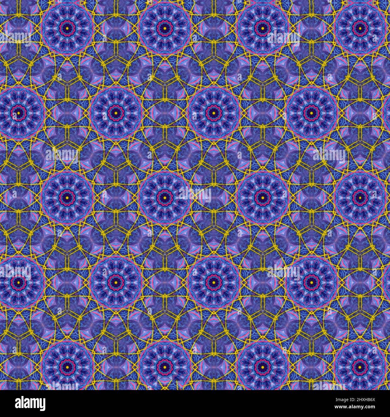 Interessante Formen schaffen eine schöne, symmetrisches Design Pattern, die nahtlos gefliest werden kann Stockfoto