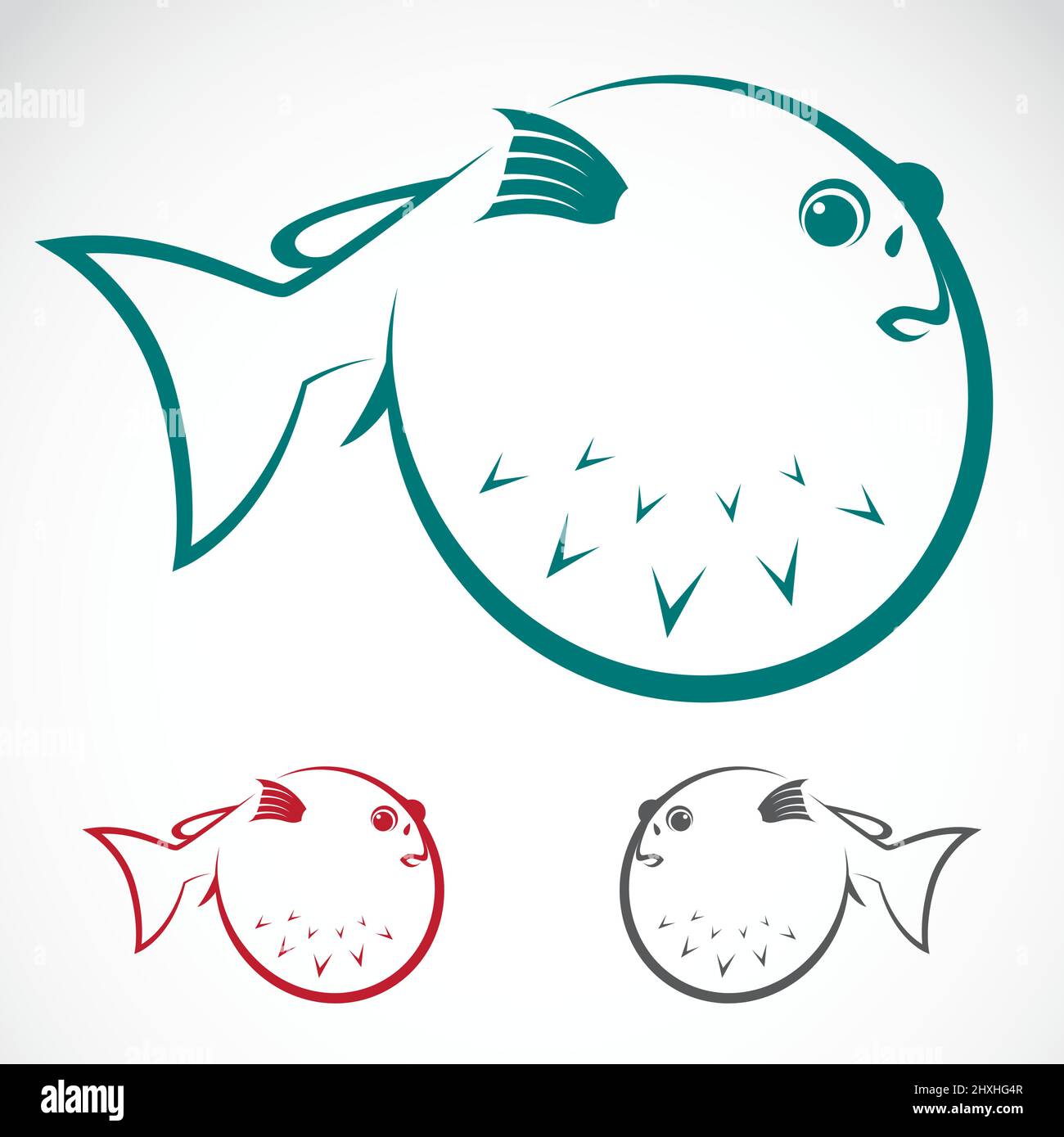 Vektorbild eines Kugelhasses auf weißem Hintergrund. Leicht editierbare Vektorgrafik mit Ebenen. Stock Vektor