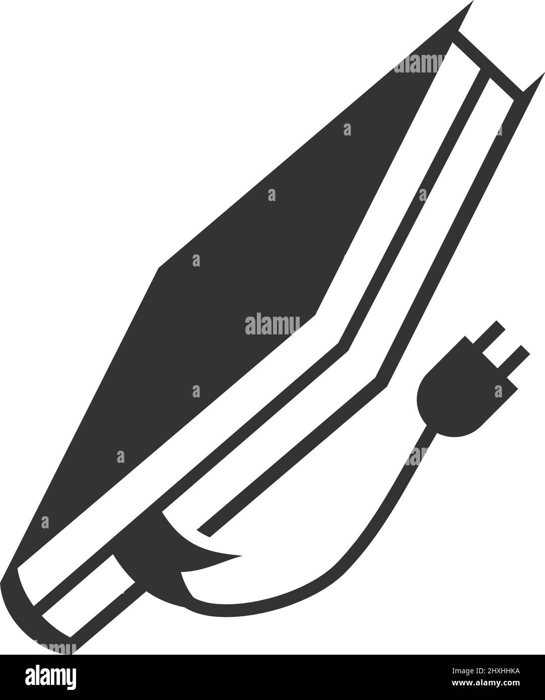 Abbildung der Markenidentität des elektronischen Buchlogos Stock Vektor