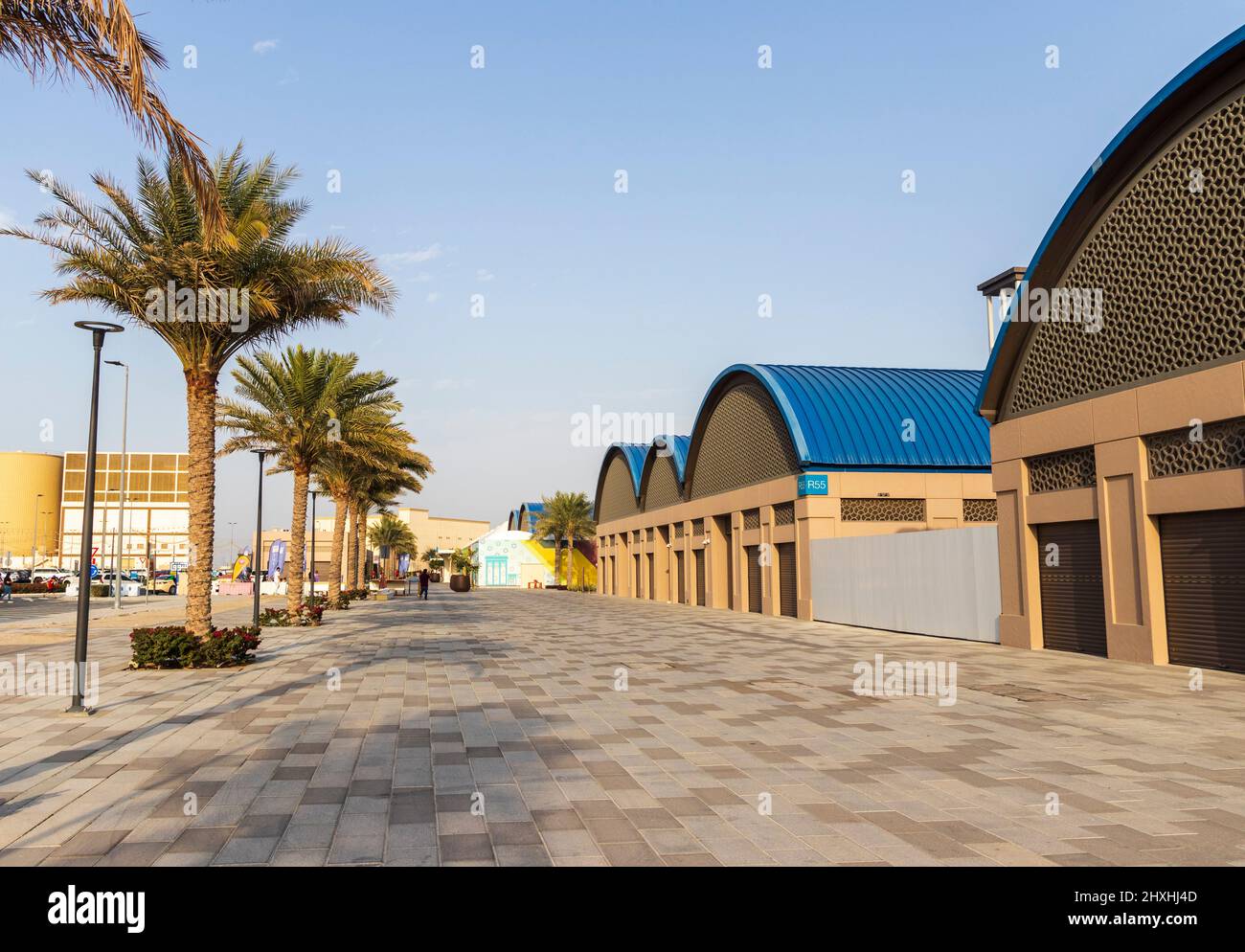 Dubai, VAE - 02.27.2022 - Souq al Marfa auf den Deira-Inseln Stockfoto