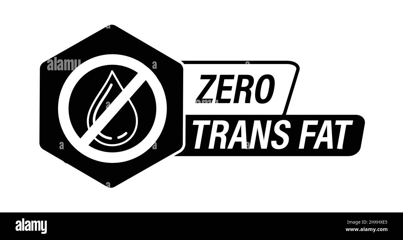 Gesunde Ernährung abstrakt, Null trans Fett Vektor-Symbol, trans fettfrei Stock Vektor