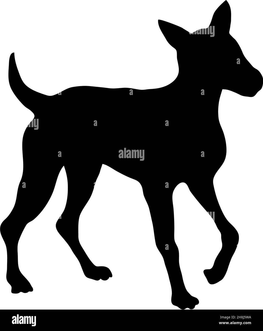 Hund Silhouette Symbol Design Vorlage Vektor isoliert Stock Vektor