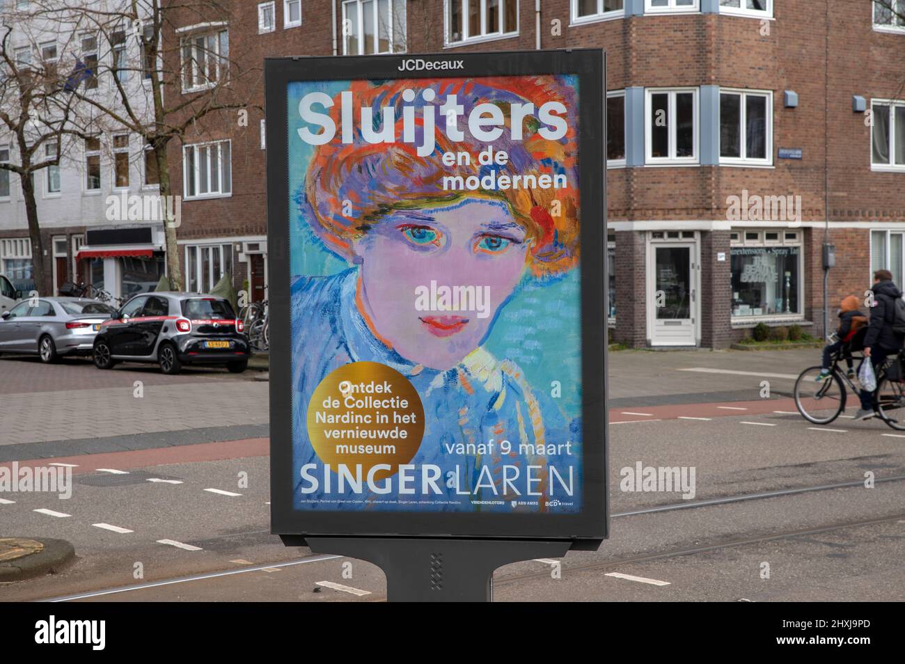 Plakatwand Singer Laren Museum In Amsterdam Niederlande 12-3-2022 Stockfoto