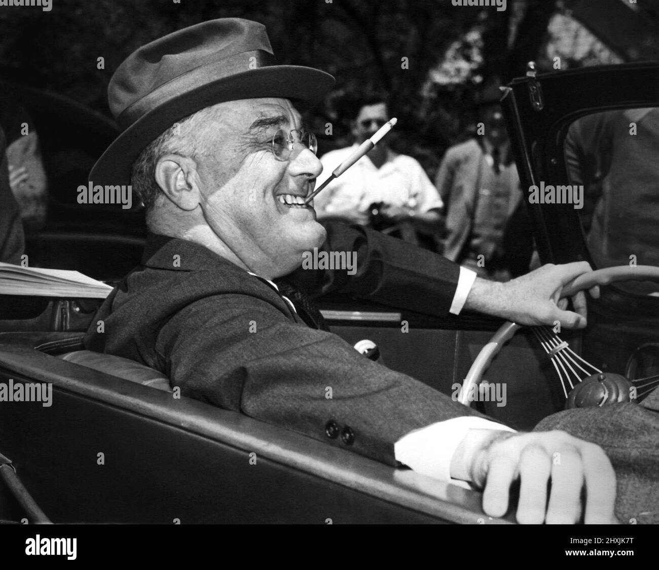 Franklin D. Roosevelt Präsident der Vereinigten Staaten während des Zweiten Weltkriegs Stockfoto