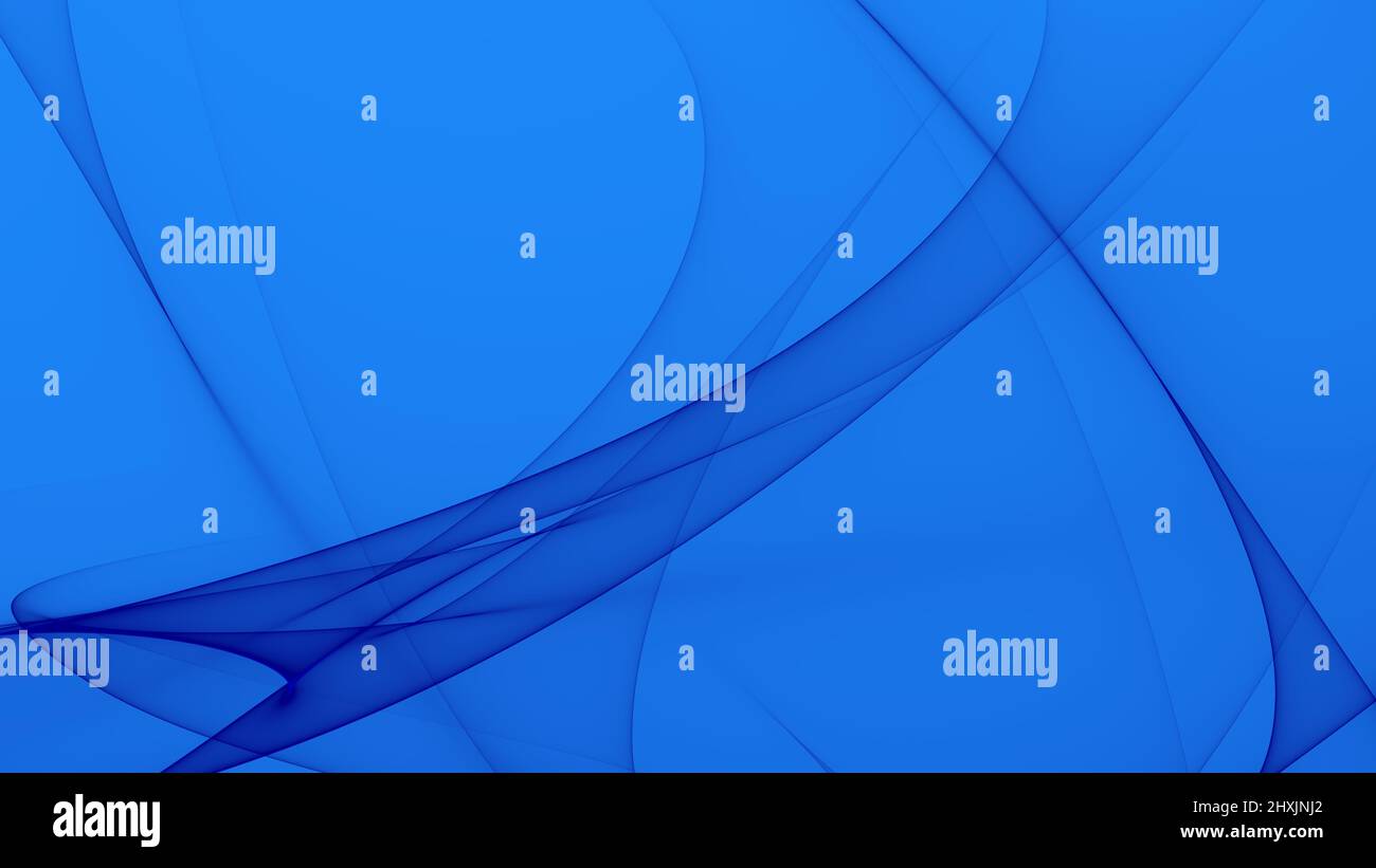 Hintergrund abstrakt 8K blau hellblau dunkelblau schwarz weiß Wellen Linien Kurven Verlauf Stockfoto