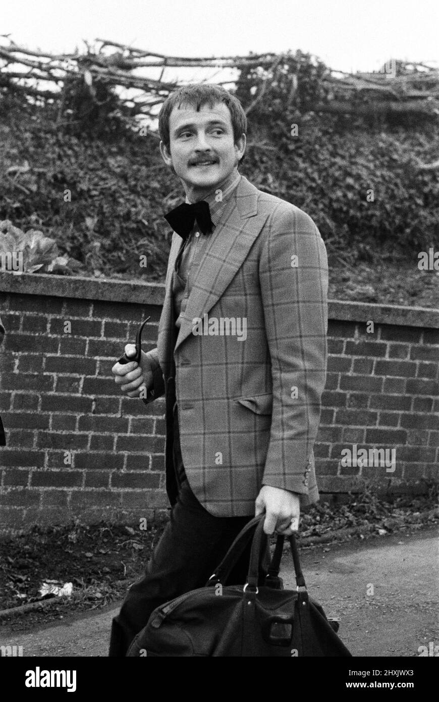 Andrew Gino Newton am Minehead Court. 20.. Februar 1976. Stockfoto