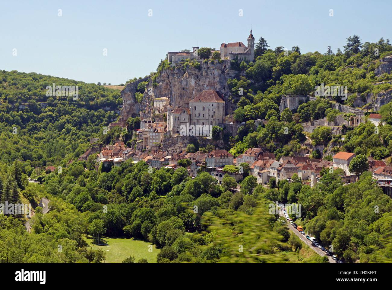 Frankreichs Region Lot: Rocamadour und das Alzou-Tal Stockfoto