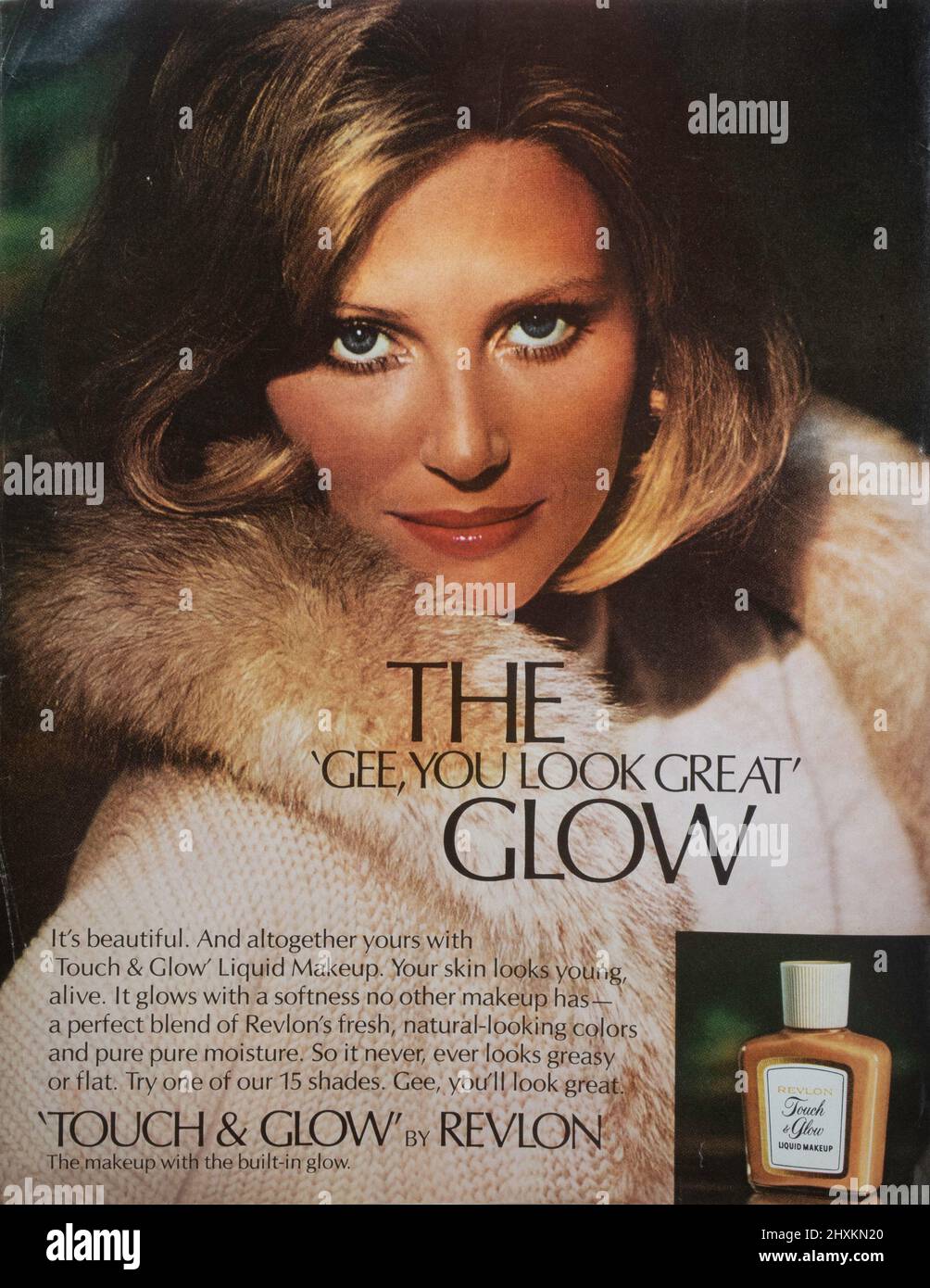 Vintage September 1973 „Ladies“ Home Journal“-Magazin-Anzeige, USA Stockfoto