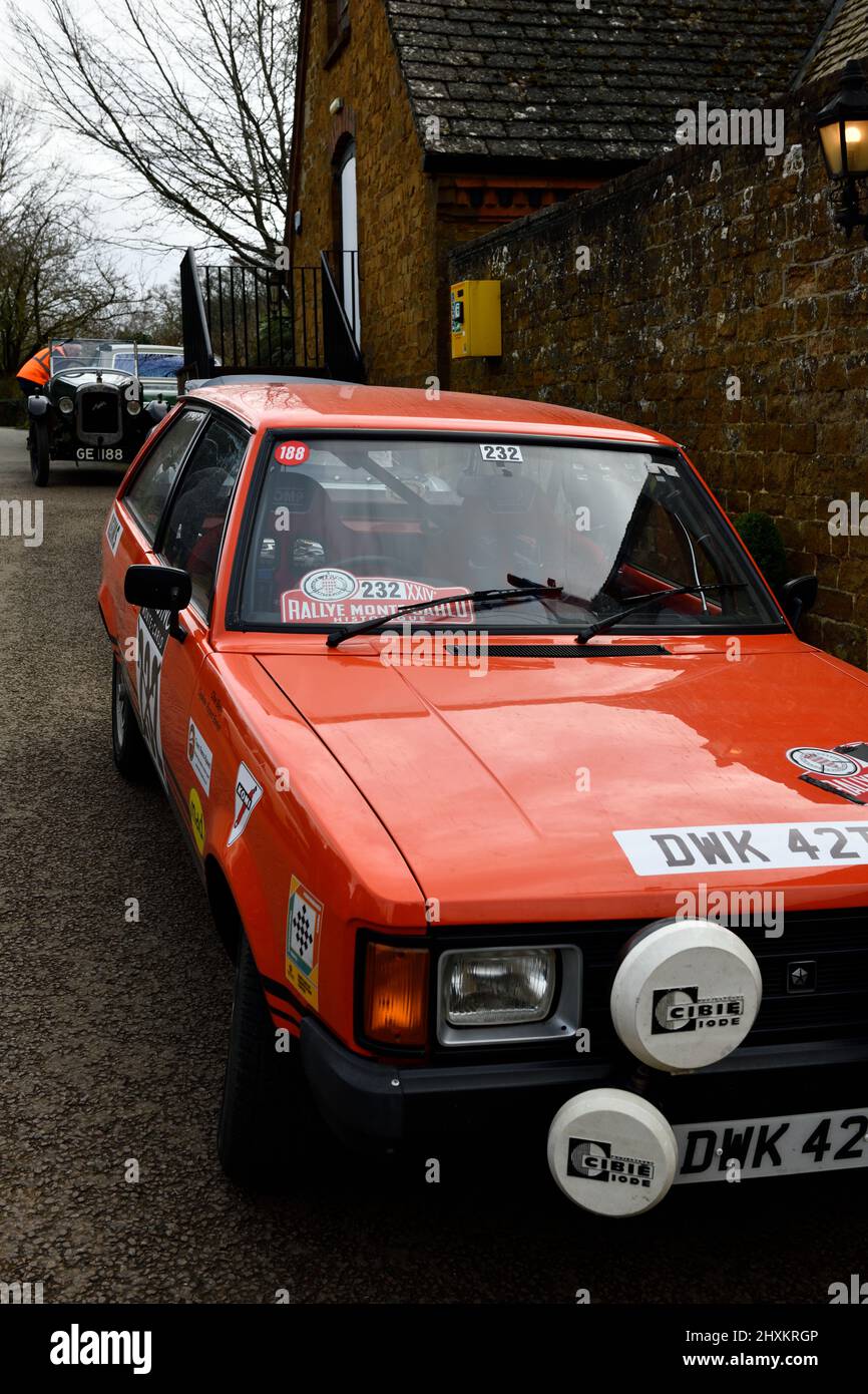 Oldtimer-Treffen in der Hook Norton Brewery Oxfordshire England, großbritannien, 2022. März Stockfoto