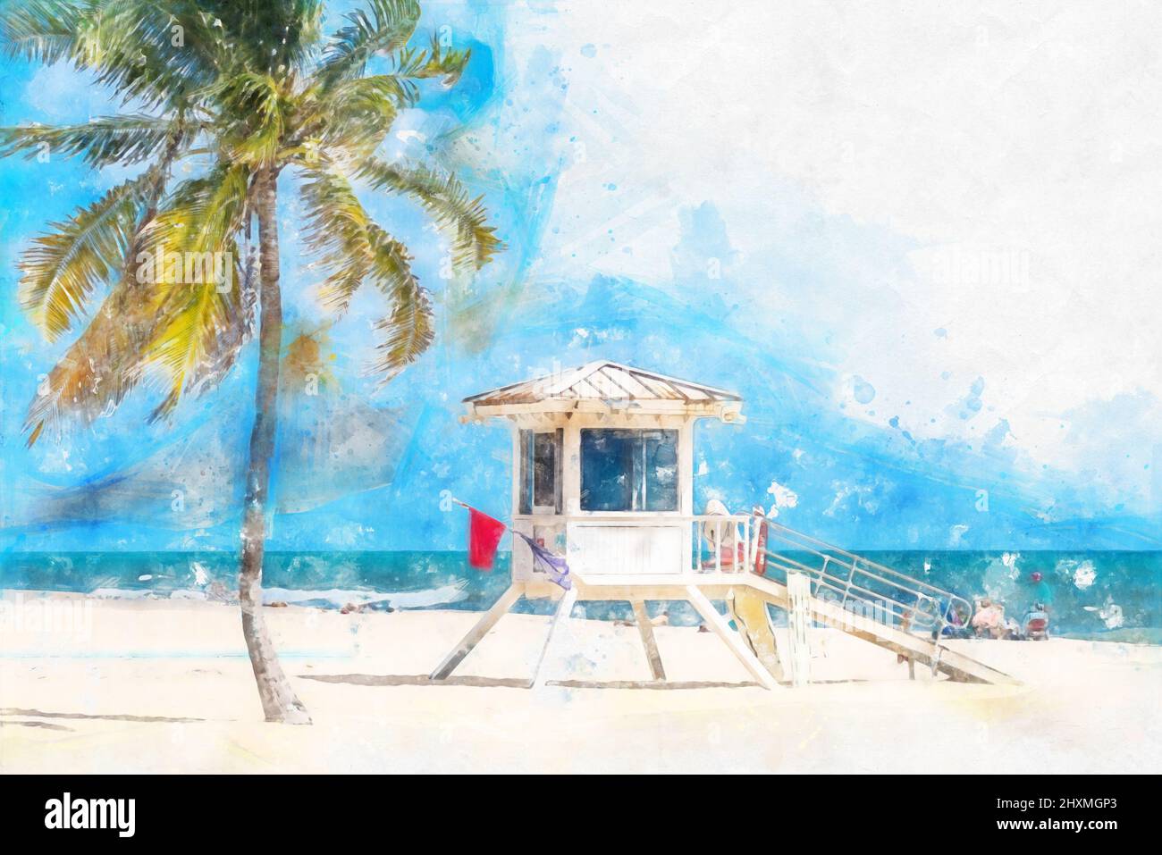 Florida in miami Auflösung seafront und Alamy promenade hoher beach – -Fotos -Bildmaterial