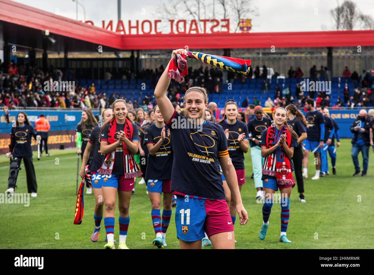 Barcelona, Spanien. 13. März 2022. Alexia Putellas vom FC Barcelona beim Primera Iberdrola-Spiel zwischen dem FC Barcelona Femeni und Real Madrid Femenino im Johan Cruyff Stadium. Endergebnis: FC Barcelona Femeni 5:0 Real Madrid Femenino. (Foto von Thiago Prudencio/SOPA Images/Sipa USA) Quelle: SIPA USA/Alamy Live News Stockfoto