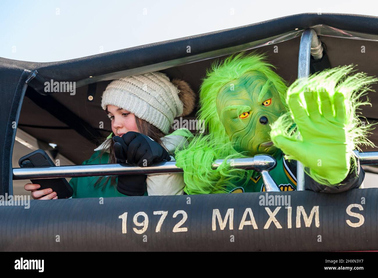 St. Patrick's Day Parade, Worcester, Massachusetts, 13. März 2022 Stockfoto
