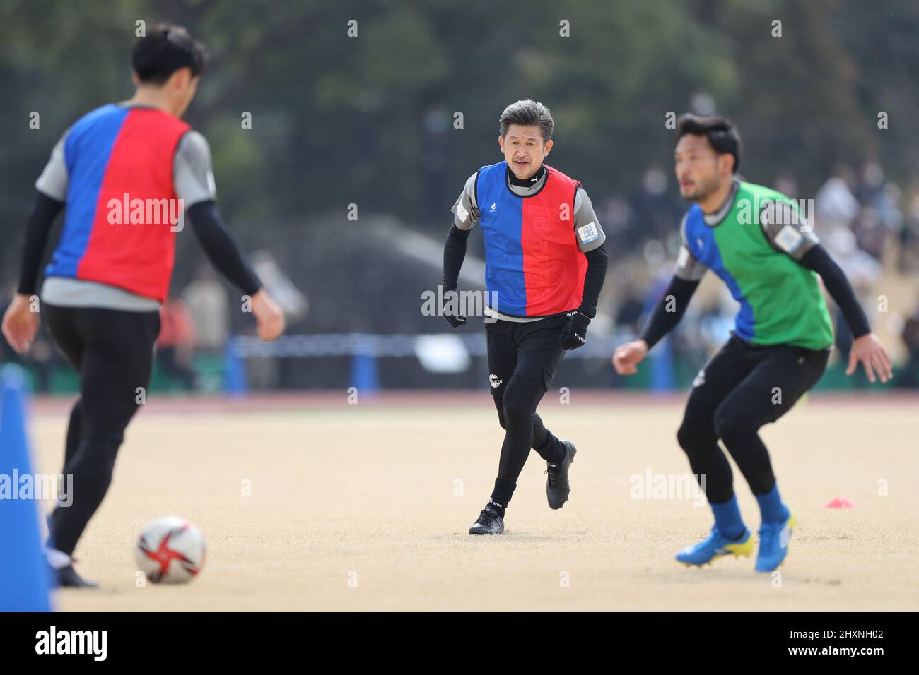 Kazuyoshi Miura (), 13. MÄRZ 2022 - Japan Football League 2022 Spiel zwischen Suzuka Point Getters 2-0 Reinmeer Aomori im Yokkaichi Central Ryokuchi Park, Mie, Japan. (Foto vonSportsPressJP/AFLO) Stockfoto