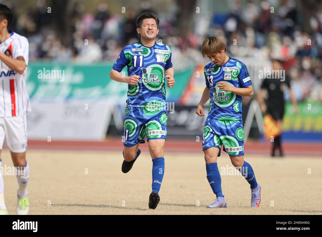 Kazuyoshi Miura (), 13. MÄRZ 2022 - Japan Football League 2022 Spiel zwischen Suzuka Point Getters 2-0 Reinmeer Aomori im Yokkaichi Central Ryokuchi Park, Mie, Japan. (Foto vonSportsPressJP/AFLO) Stockfoto