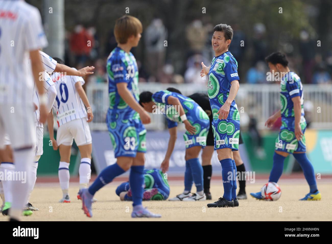 Kazuyoshi Miura (), 13. MÄRZ 2022 - Japan Football League 2022 Spiel zwischen Suzuka Point Getters 2-0 Reinmeer Aomori im Yokkaichi Central Ryokuchi Park, Mie, Japan. (Foto vonSportsPressJP/AFLO) Stockfoto