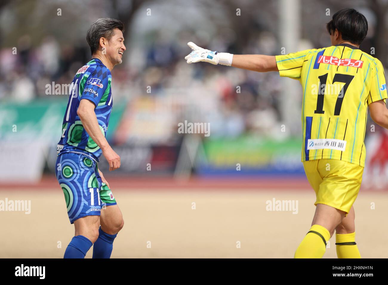 Kazuyoshi Miura (), 13. MÄRZ 2022 - Japan Football League 2022 Spiel zwischen Suzuka Point Getters 2-0 Reinmeer Aomori im Yokkaichi Central Ryokuchi Park, Mie, Japan. (Foto vonSportsPressJP/AFLO) Stockfoto