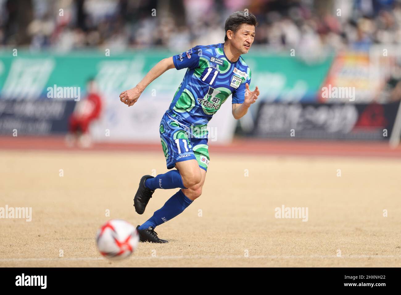 Kazuyoshi Miura (), 13. MÄRZ 2022 - Japan Football League 2022 Spiel zwischen Suzuka Point Getters 2-0 Reinmeer Aomori im Yokkaichi Central Ryokuchi Park, Mie, Japan. (Foto vonSportsPressJP/AFLO) Stockfoto
