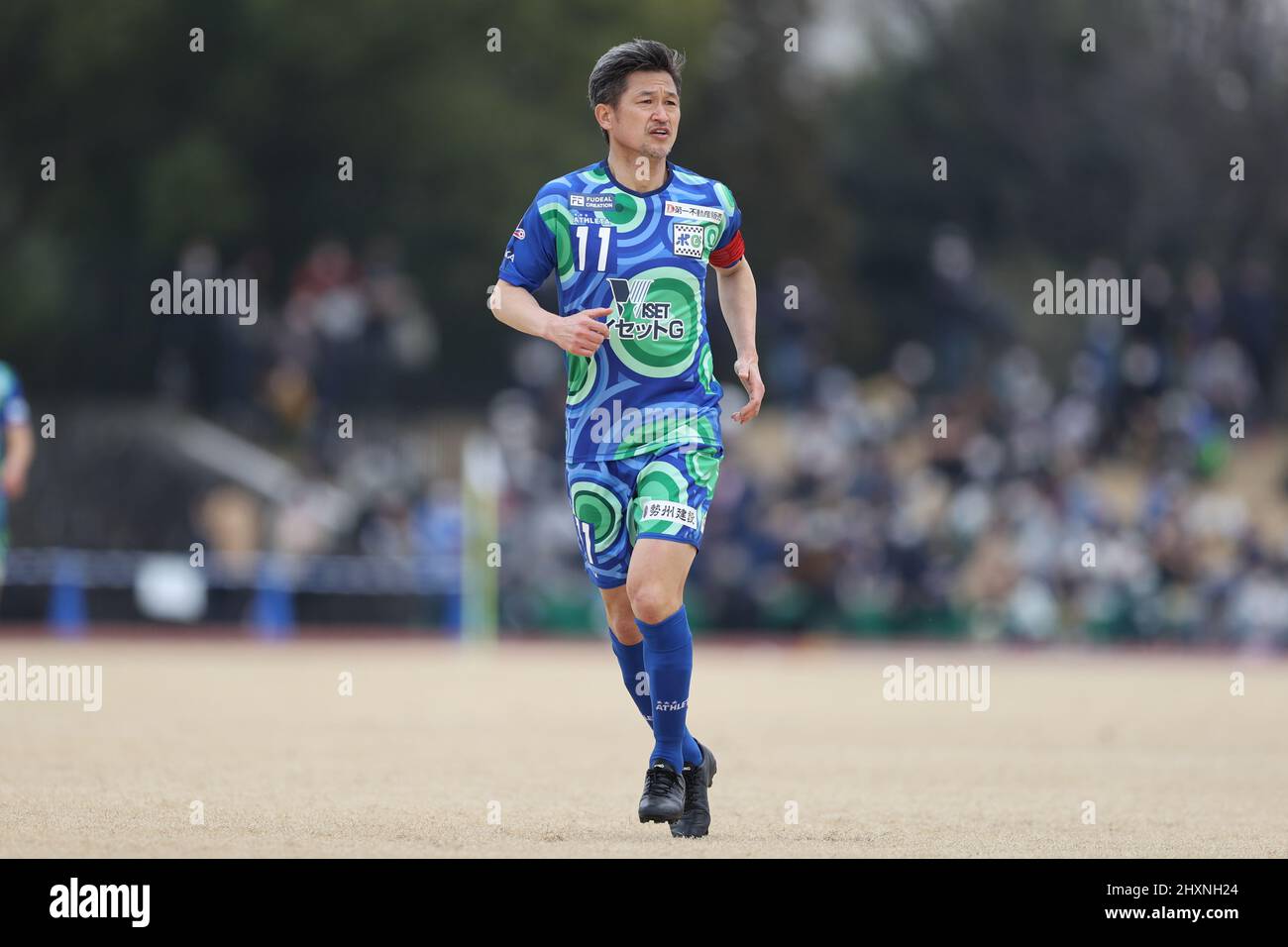Kazuyoshi Miura (), 13. MÄRZ 2022 - Japan Football League 2022 Spiel zwischen Suzuka Point Getters 2-0 Reinmeer Aomori im Yokkaichi Central Ryokuchi Park, Mie, Japan. (Foto vonSportsPressJP/AFLO) Stockfoto