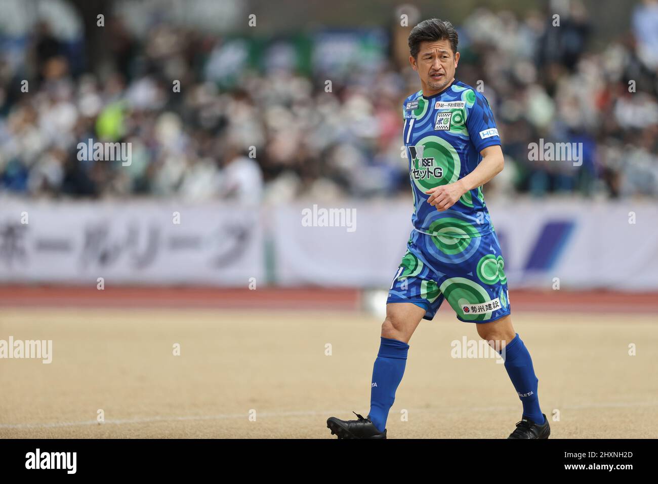 Kazuyoshi Miura (), 13. MÄRZ 2022 - Japan Football League 2022 Spiel zwischen Suzuka Point Getters 2-0 Reinmeer Aomori im Yokkaichi Central Ryokuchi Park, Mie, Japan. (Foto vonSportsPressJP/AFLO) Stockfoto