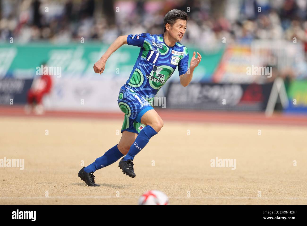 Kazuyoshi Miura (), 13. MÄRZ 2022 - Japan Football League 2022 Spiel zwischen Suzuka Point Getters 2-0 Reinmeer Aomori im Yokkaichi Central Ryokuchi Park, Mie, Japan. (Foto vonSportsPressJP/AFLO) Stockfoto