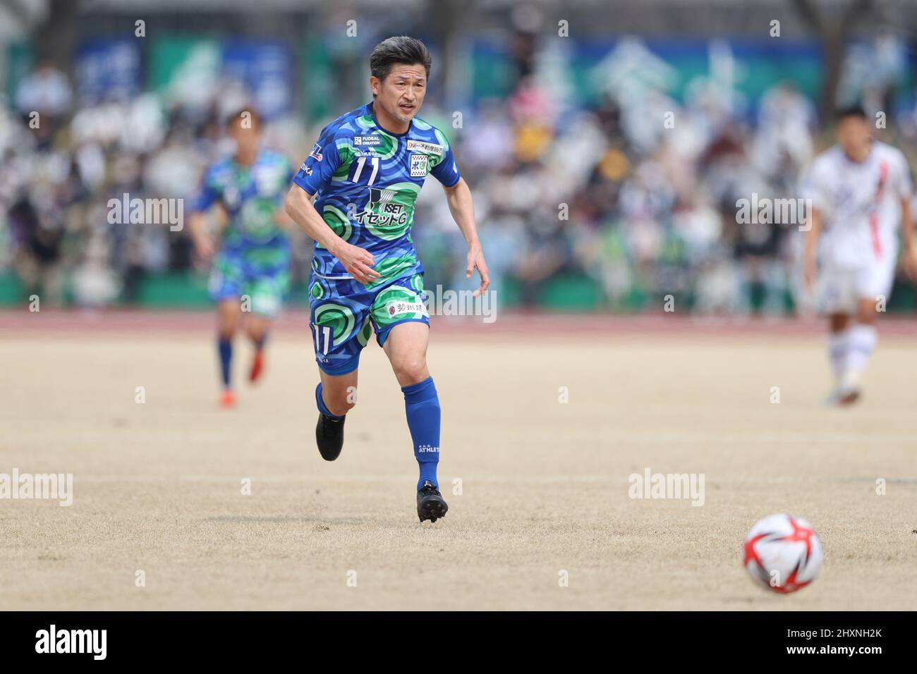 Kazuyoshi Miura (), 13. MÄRZ 2022 - Japan Football League 2022 Spiel zwischen Suzuka Point Getters 2-0 Reinmeer Aomori im Yokkaichi Central Ryokuchi Park, Mie, Japan. (Foto vonSportsPressJP/AFLO) Stockfoto