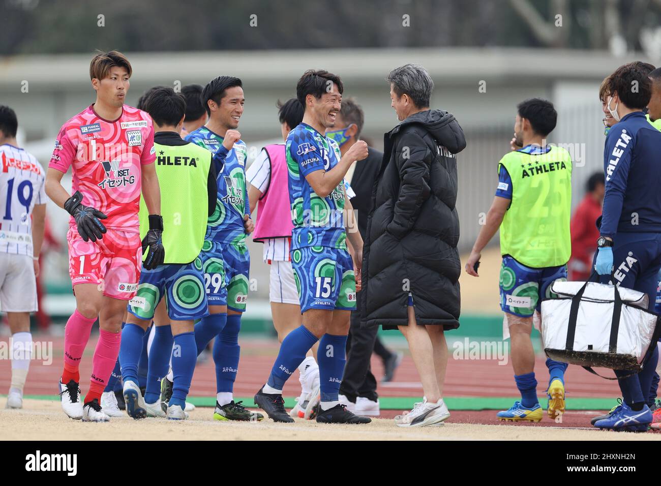 Kazuyoshi Miura (), 13. MÄRZ 2022 - Japan Football League 2022 Spiel zwischen Suzuka Point Getters 2-0 Reinmeer Aomori im Yokkaichi Central Ryokuchi Park, Mie, Japan. (Foto vonSportsPressJP/AFLO) Stockfoto