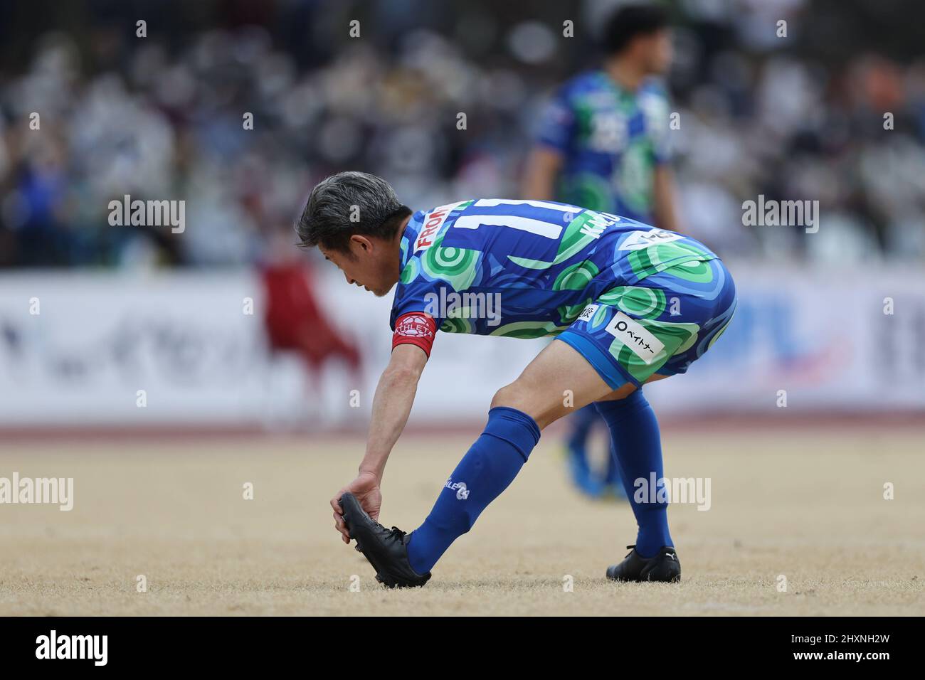 Kazuyoshi Miura (), 13. MÄRZ 2022 - Japan Football League 2022 Spiel zwischen Suzuka Point Getters 2-0 Reinmeer Aomori im Yokkaichi Central Ryokuchi Park, Mie, Japan. (Foto vonSportsPressJP/AFLO) Stockfoto