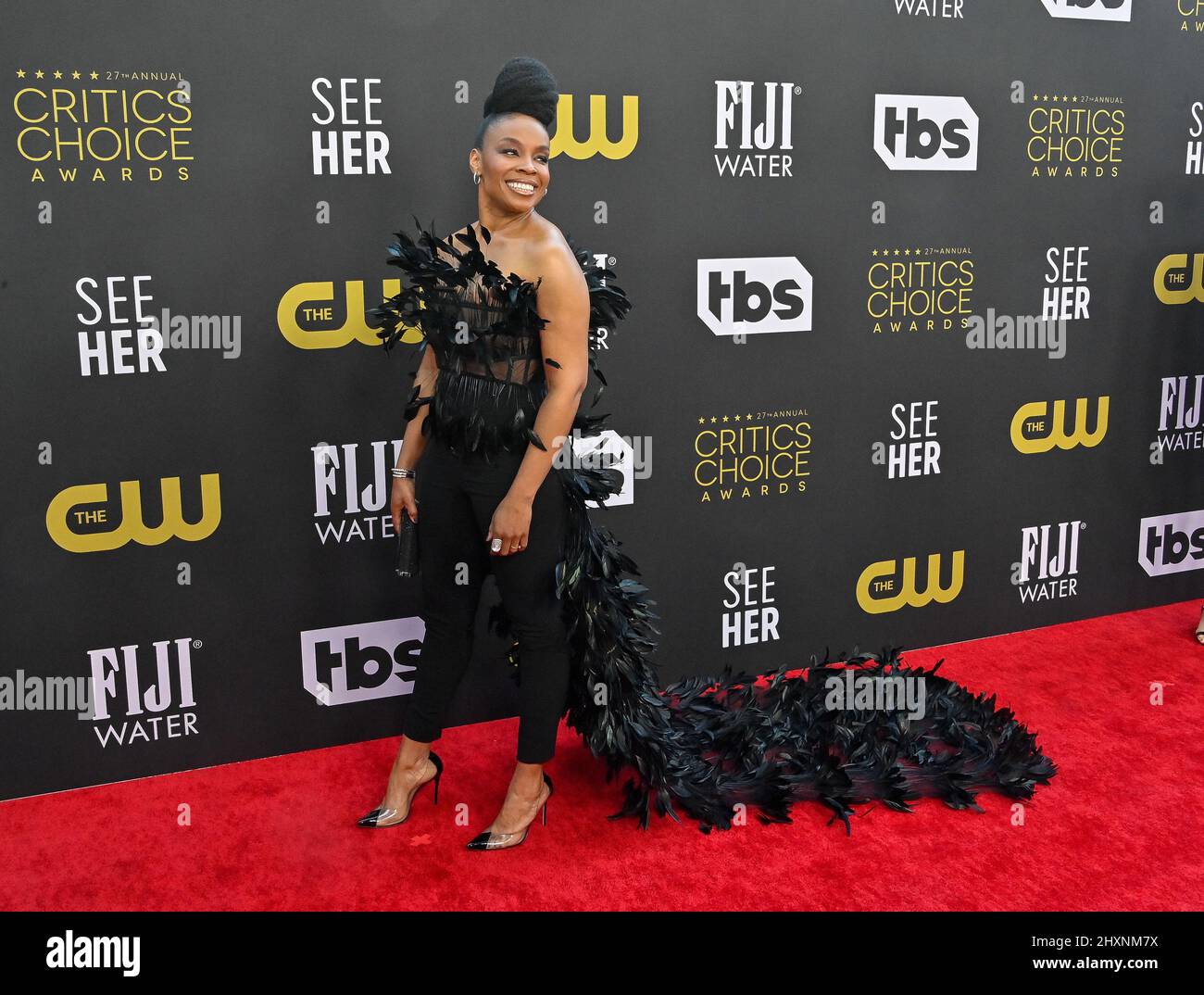 Los Angeles, Usa. 14. März 2022. Amber Ruffin nimmt am Sonntag, den 13. März 2022, an den jährlichen Critics Choice Awards 27. im Fairmont Century Plaza Teil. Kredit: UPI/Alamy Live Nachrichten Stockfoto