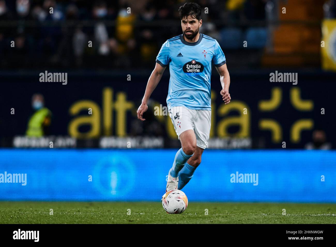 12.. März 2022; Estadio La Ceramica, Vila Real, Spanien; La Liga Football, Villarreal CF gegen RC Celta de Vigo; Nestor Araujo von RC Celta Stockfoto