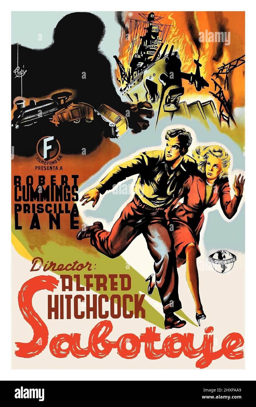 SABOTEUR (1942), Regie: ALFRED HITCHCOCK. Kredit: UNIVERSALBILDER / Album Stockfoto