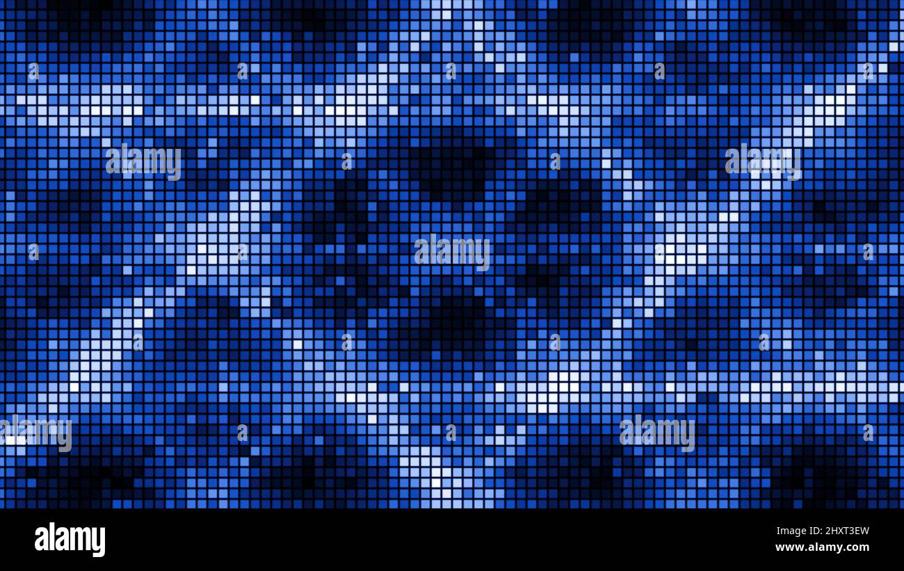 Hintergrund des Musters mit vibrierenden Pixeln. Bewegung. Hypnotisches ...
