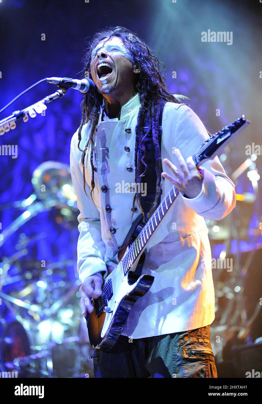 James Munky Shaffer of Korn während der Music as A Weapon 2011 Tour im Crown Coliseum, in der Nähe von Saison Stockfoto