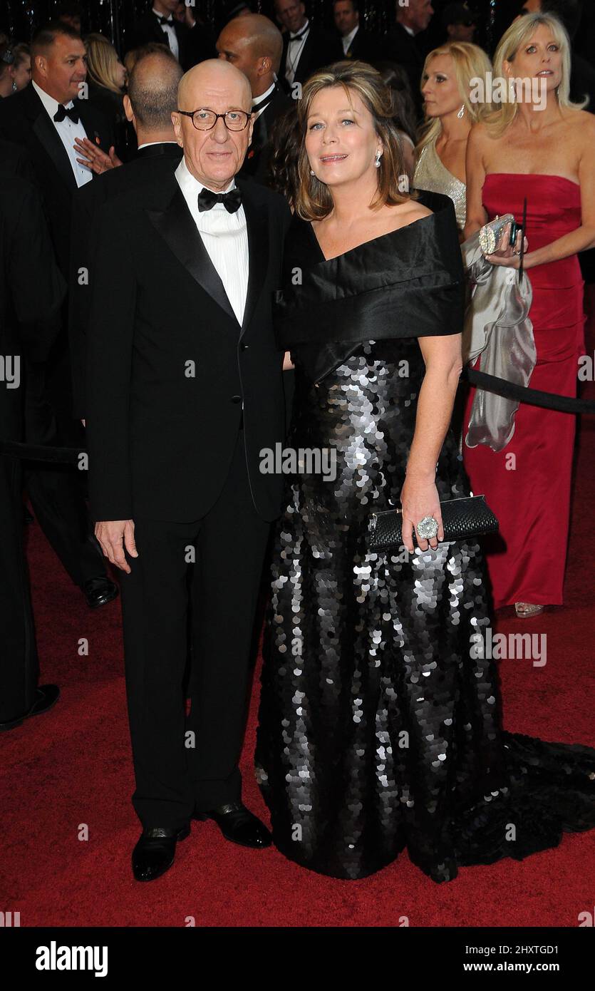 Geoffrey Rush und Jane Menelaus bei den Academy Awards 83. im Kodak Theater, Los Angeles. Stockfoto