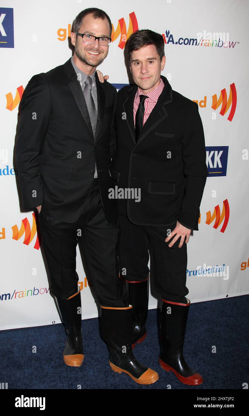 Josh Kilmer-Purcell und Dr. Brent Ridge während der jährlichen GLAAD Media Awards 22. im Marriott Marquis Hotel, New York Stockfoto