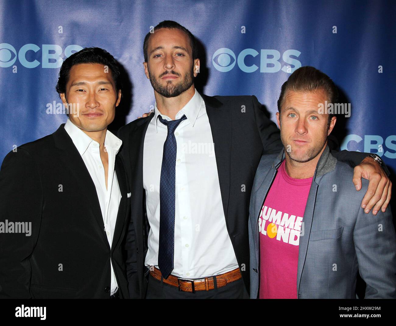 Daniel DAE Kim, Alex O'Loughlin und Scott Caan bei der CBS 2011 im Vorfeld des Lincoln Center, New York. Stockfoto