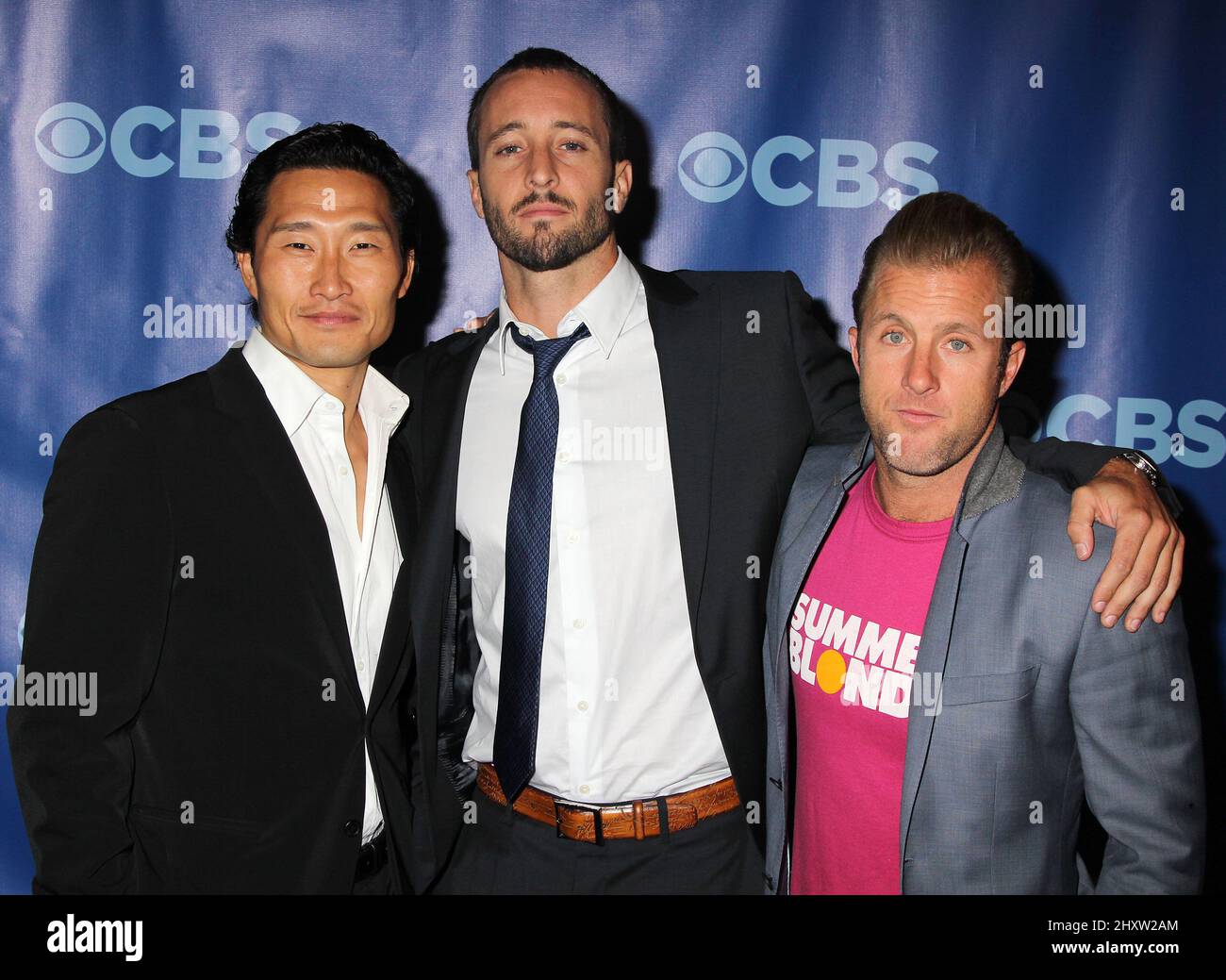 Daniel DAE Kim, Alex O'Loughlin und Scott Caan bei der CBS 2011 im Vorfeld des Lincoln Center, New York. Stockfoto