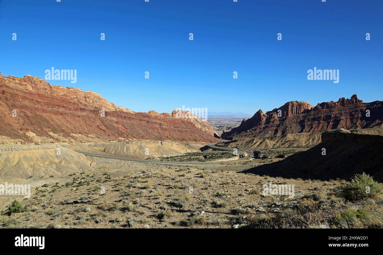 Spotted Wolf Canyon Panorama, Utah Stockfoto